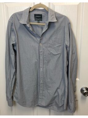 Bonobos Men’s Blue Button Down Slim Fit Shirt. Sz Large Long